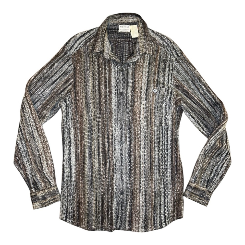 Missoni | VINTAGE Saks Fifth Avenue Knit Buttondown Shirt